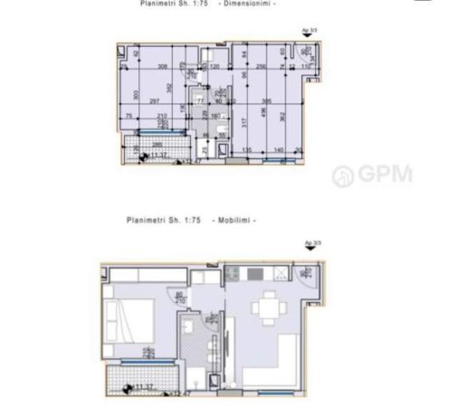 Tirane, shitet apartament 1+1 Kati 3, 51 m² 76.500 Euro ne fillim te Jordan Misja