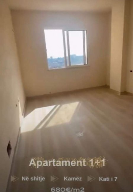 Tirane, shitet apartament 1+1 Kati 7, 70 m² 680 Euro/m2 ne Kamez