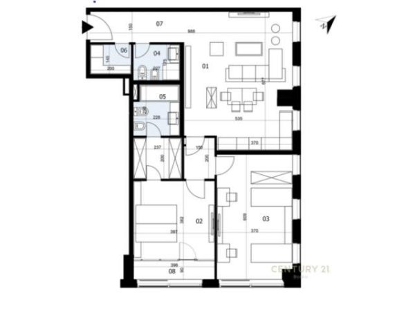 Tirane, shes apartament 2+1+2+BLK 155 m² 689.172 Euro (Bulevardi Bajram Curri, Rruga e Elbasanit)