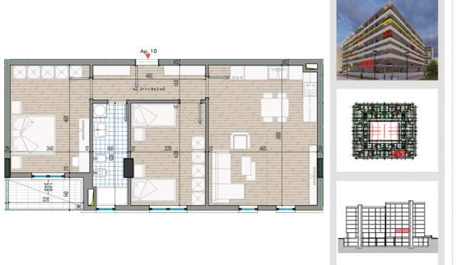 Tirane, shitet apartament 2+1 Kati 1, 99 m² 79.500 Euro (QTU)