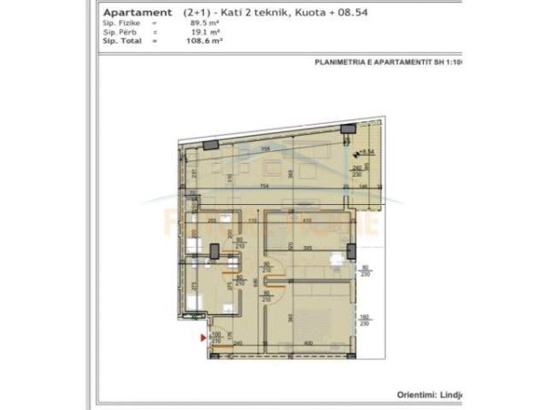 Tirane, shitet apartament 2+1 Kati 2, 109 m² 141.000 Euro (UNAZA E RE)