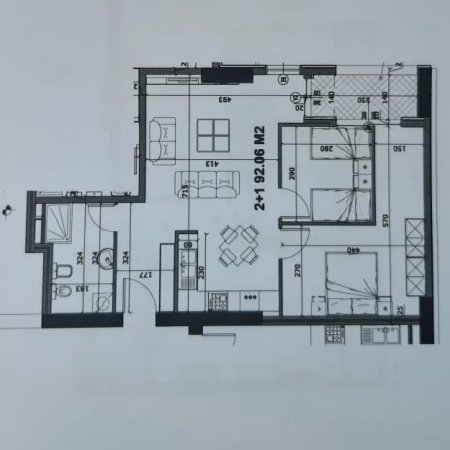 Tirane, shitet apartament 2+1 Kati 12, 92 m² 119.600 Euro (Kompleksi Golden Park)
