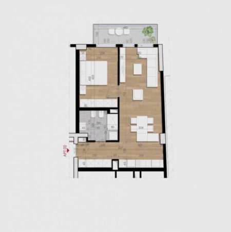 Tirane, shes apartament 1+1+BLK Kati 5, 77 m² 108000 Euro (ish fusha e aviacionit)
