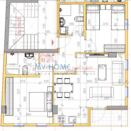 Tirane, shitet apartament 2+1+BLK Kati 6, 9.716 m² 190.000 Euro (Prane shkolles Osman Myderizi,)