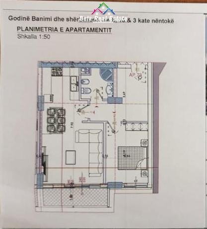 Shitet Apartament 1+1 Ne Yzberisht Tek Kompleksi Llanaj (ID B110272) Tirane