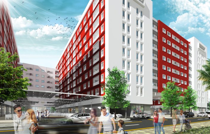 Apartamenti 1+1 në kompleksin Guce është një mundësi e shkëlqyeshme për të blerë një banesë në një zonë të zhvilluar në Tiranë.