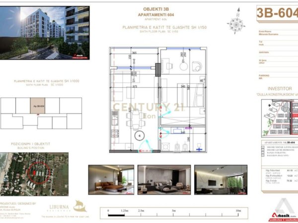 Apartament 1+1 Për Shitje në Golem, Durrës - 91650€ | 73.32 m²
