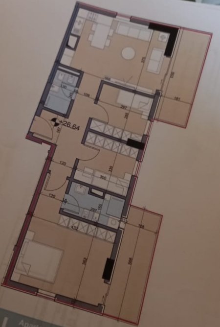 Apartment 3+1+2 te Univers City 116000 €
