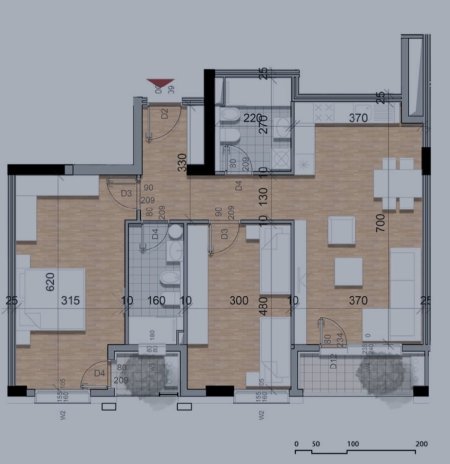 Shesim apartament 2+1+parkim, 1550€/m2 Residenca Future Home
