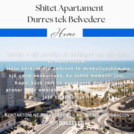 Shitet Apartment Ne Durres Tek Belvedere