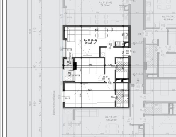 Shitet, Apartament 2+1 Fusha Aviacionit - 150,902€ | 103 m²