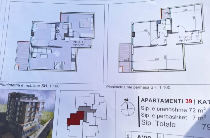 Shitet Apartament 2+1 Ne Sarande, ne rrugen Idriz Alidhima kati 4 , 79 m2 per vetem 1250 euro/ m2 .
