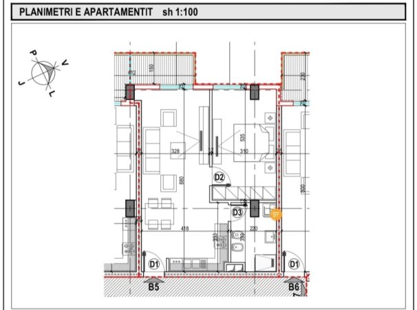 Apartment 1+1 te Zogu i Zi 115000 €