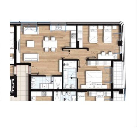 Shitet,Apartament 2+1+2,Paralel Living,Don Bosko,Tirane