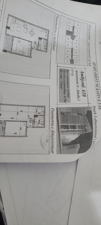 Tirane, shitet apartament 2+1, Kati 3, 72 m2 101,696 € (Astir,Rruga Teodor Keko)
