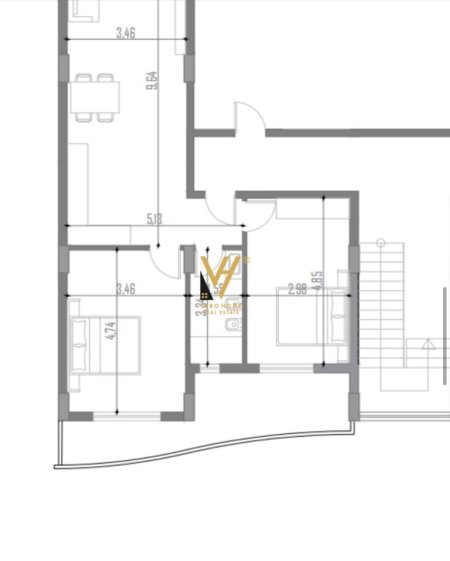 Vlore, shitet apartament 2+1+Ballkon, Kati 3, 124 m2 273,500 € (UJI I FTOHTE NE VLORE)