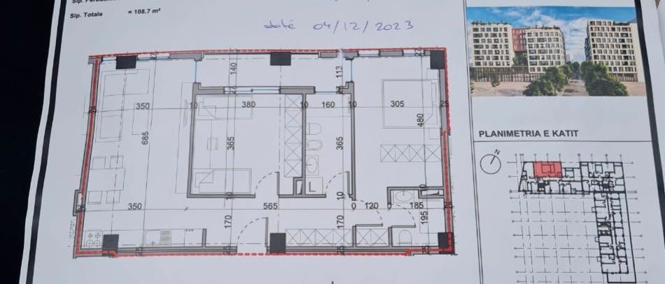 Shqiperi, shitet 2+1+Ballkon, Kati 6, 108 m2 (Bulevardi i ri)