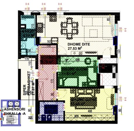 Tirane, shitet apartament 2+1, Kati 2, 116 m2 191,500 € (21 DHJETORI)