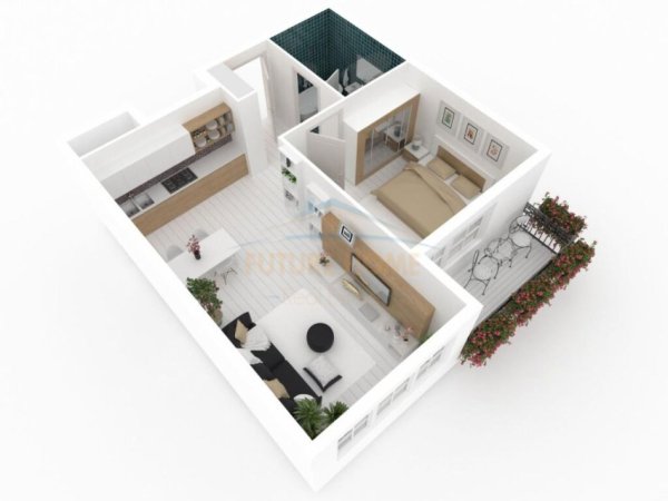 Tirane, jepet me qera apartament 1+1, , 72 m2 300 € (Ali Demi)