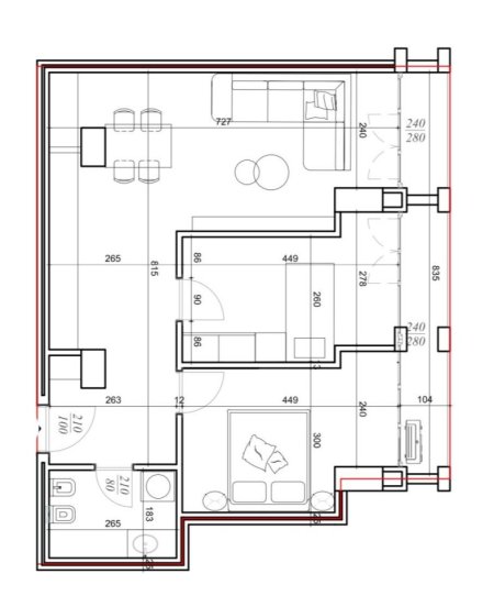 Tirane, shitet apartament 2+1, Kati 3, 96 m² 173,000 € (Rruga Riza Cerova)