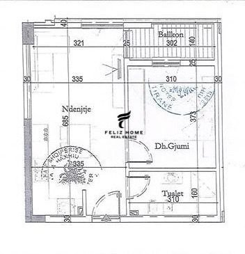 Tirane, shitet apartament 1+1, Kati 3, 60 m² 83,000 € (SHESHI SHQIPONJA)