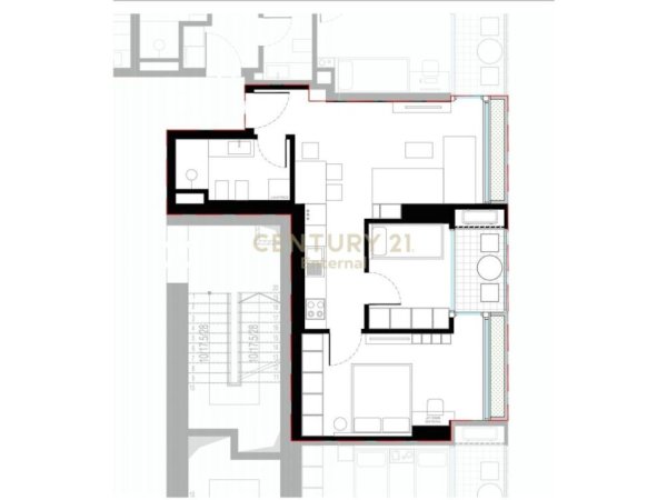 Tirane, shes apartament 2+1, Kati 2, 82 m² 162,000 € (Zogu i zi)