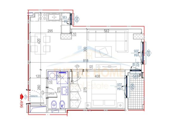 Tirane, shitet apartament 1+1+Ballkon, Kati 9, 67 m² 154,000 € (Komuna e parisit)