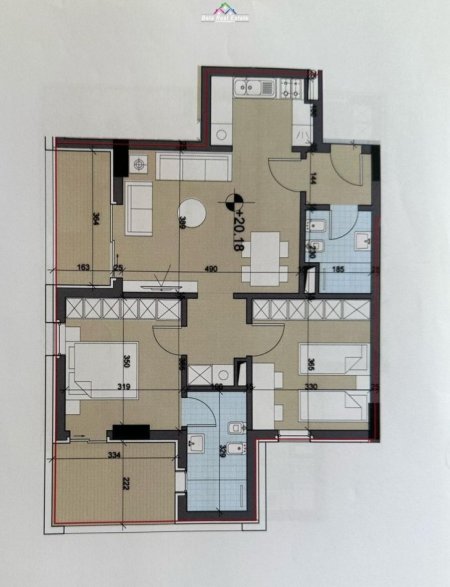 Tirane, shes apartament 2+1, Kati 6, 108 m² 110,000 € (univers city)
