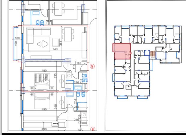 Tirane, shitet apartament 1+1, Kati 5, 74 m² 81,411 € (Paskuqan)