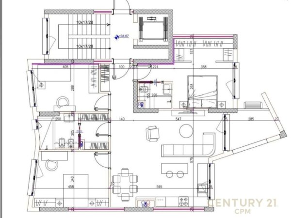 Tirane, shes apartament 3+1+Ballkon, Kati 10, 136 m² 205,000 € (Ish fusha e aviacionit Tirana, Albania)