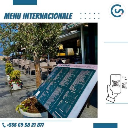 Klienti ynë 4-Stinët vjen me Tabelën e Menusë Internacionale në 5 gjuhë për turistët dhe ScanCode të realizuar nga ne!