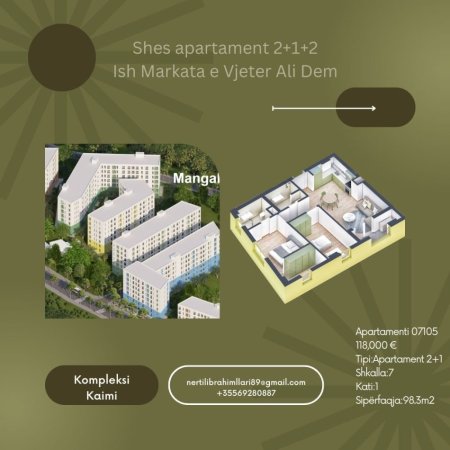Tirane, shes apartament 2+1+Ballkon, , 98 m² 118,000 € (Rruga Pasho Hysa)