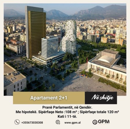 Tirane, shitet apartament 2+1, Kati 11, 120 m² 240,000 € (Qender)