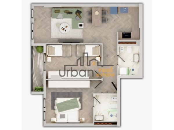 Tirane, shes apartament 2+1+Ballkon, Kati 5, 94 m² 80,000 € (Univers City)