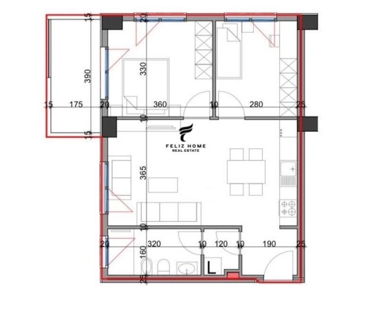 Tirane, shitet apartament 2+1, Kati 1, 82 m² 124,000 € (RRUGA E KAVAJES)