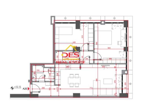 Tirane, shitet apartament 2+1+BLK Kati 4, 104 m² 144.900 Euro (Rruga Riza Cerova)