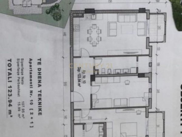 Tirane, shitet apartament 2+1+Ballkon, Kati 3, 124 m² 248,000 € (Liqeni Thate)