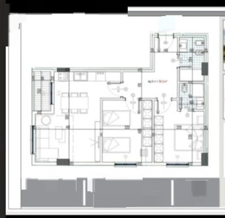 Tirane, shes apartament 2+1, Kati 3, 89 m² 78,000 € (PASKUQAN)