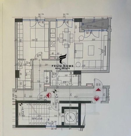 Tirane, shitet apartament 2+1+Ballkon Kati 1, 106 m² 181,900 € (KODRA E DIELLIT