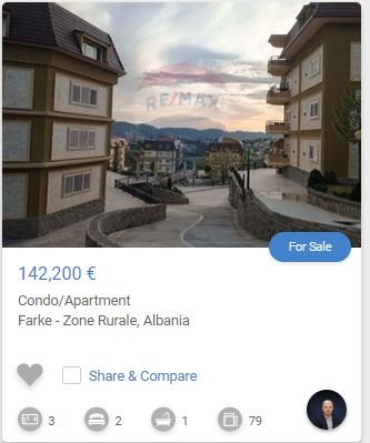 Tirane, shitet apartament 2+1 Kati 3, 79 m² 142,200 € (PRANE LIQENIT TE FARKES)
