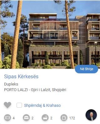 Durres, shitet apartament duplex 3+1+Aneks+Ballkon Kati 2, 172 m² 335,400 € (PORTO LALZI DURRES)