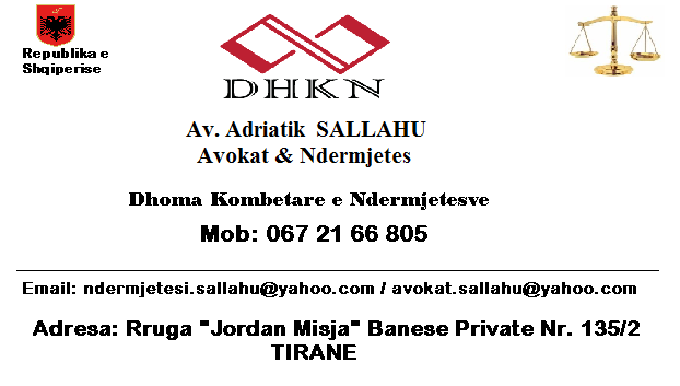 Ndermjetesi Av. Adriatik SALLAHU / Tirane