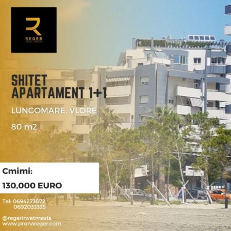 Vlore, shitet apartament 80 m² 130.000 Euro (Lungomare)