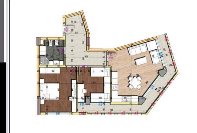 Tirane, shitet apartament 2+1 Kati 8, 110 m² 99.000 Euro (Unaza E Re)