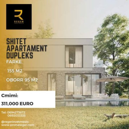 Tirane, shitet apartament duplex 2 Katshe 311.000 Euro (Farke)
