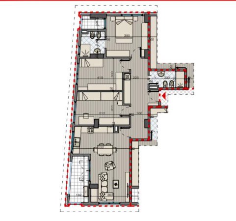 Tirane, shitet apartament 3+1 Kati 2, 147 m² 206.000 Euro (Bulevardi i Ri)