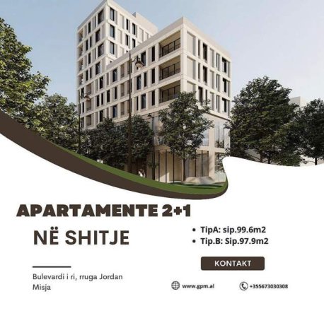 Tirane, shitet apartament 1+1 Kati 2, 137.000 Euro (Jordan Misja, Ama Residence)