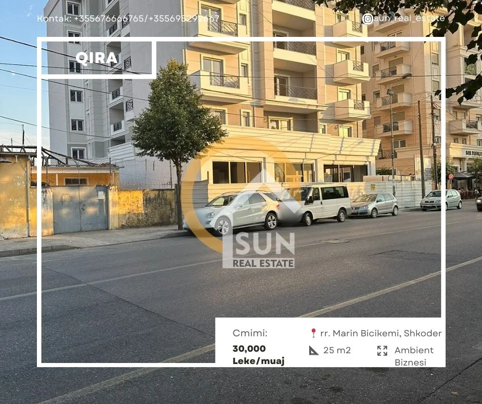 Shkoder, jepet me qera ambjent biznesi , , 25 m² 300 € (RR. MARIN BICIKEMI, SHKODER)
