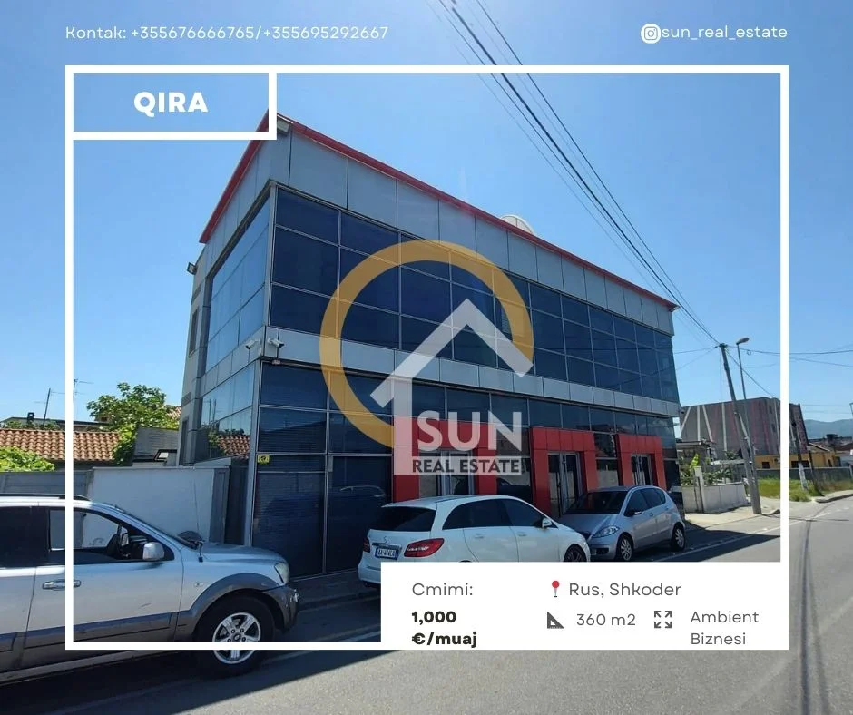 Shkoder, jepet me qera ambjent biznesi Kati 0, 360 m² 1.000 € (RUS, SHKODER)