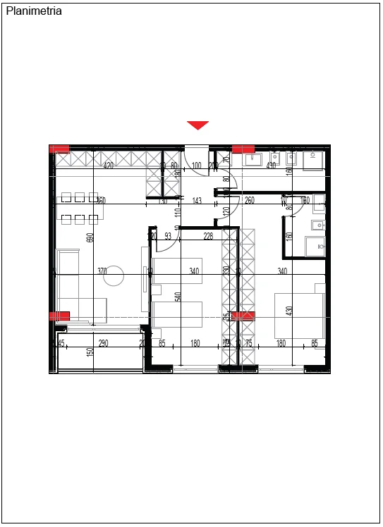 Tirane, shitet 2+1+Ballkon Kati 4, 112 m² 105.800 € 